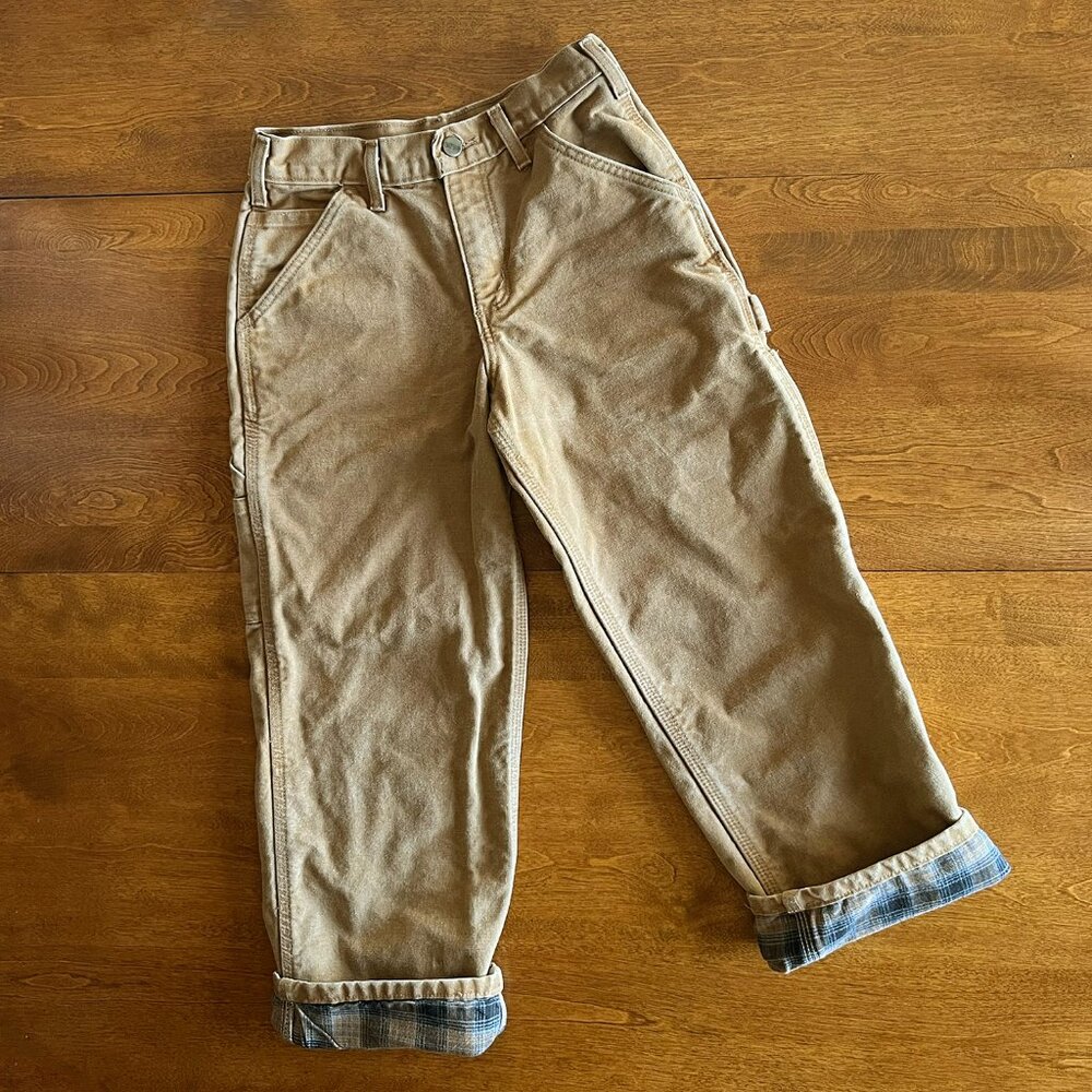 Carhartt vintage flannel-lined canvas pants 10
